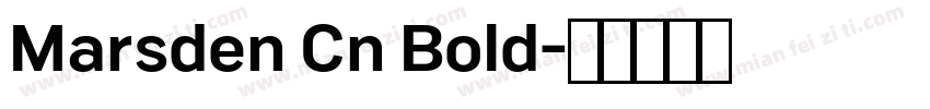 Marsden Cn Bold字体转换